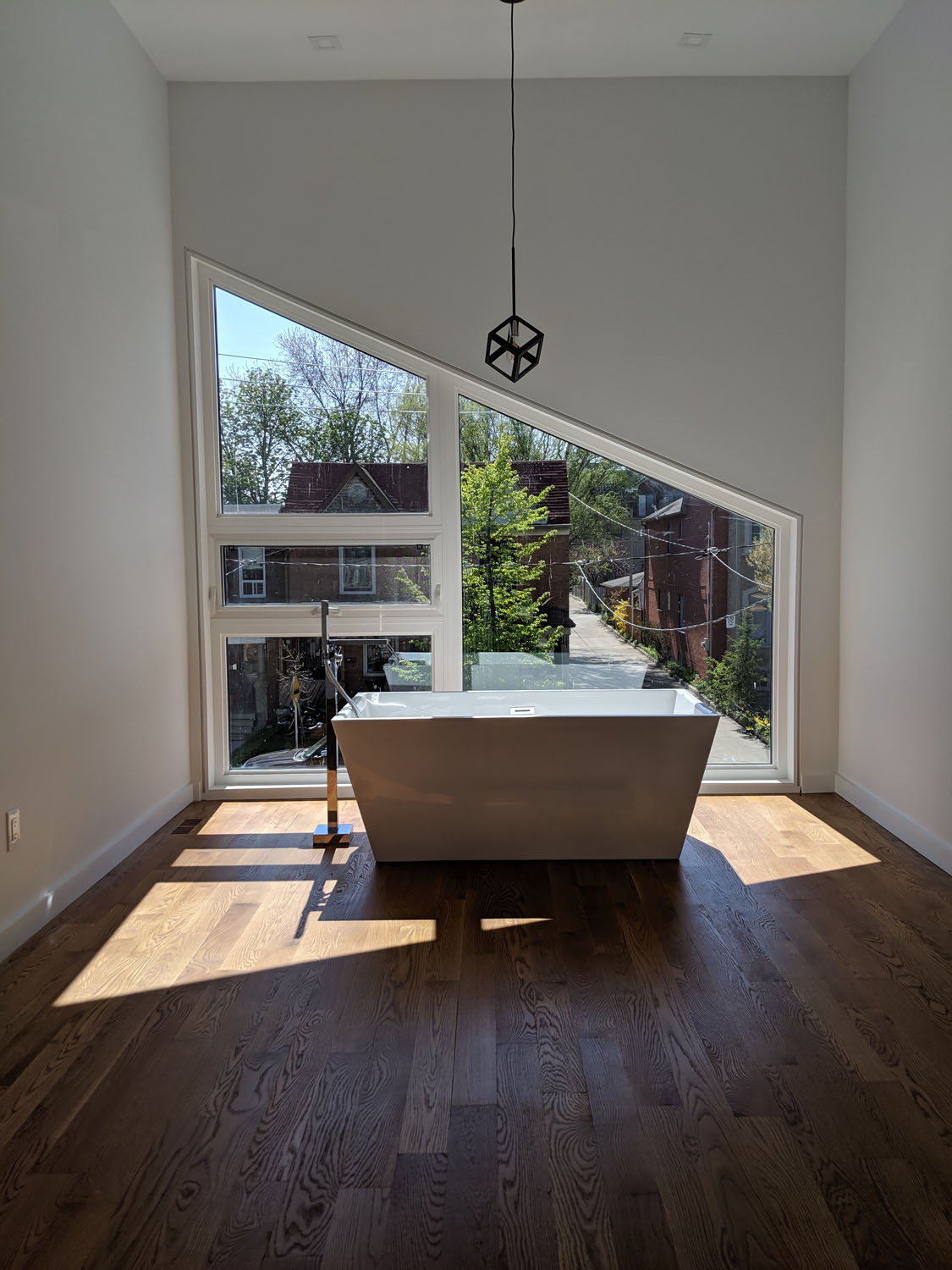 Custom vinyl window installed by Elba Windows & Doors